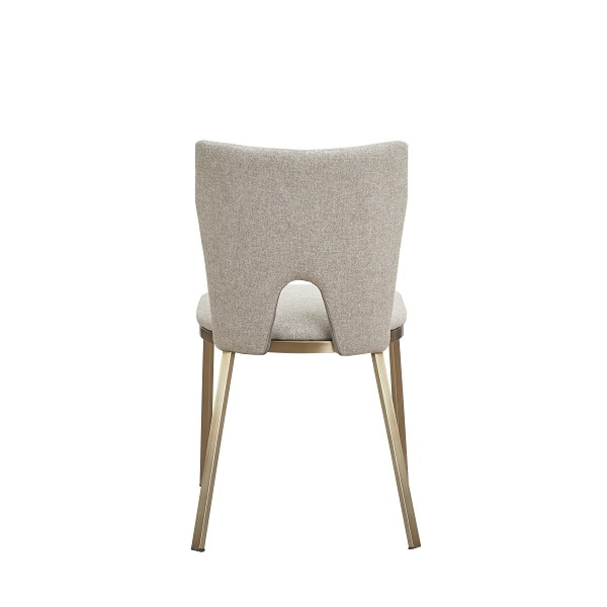 Divya Beige & Brass Dining Chair (Set of 2)