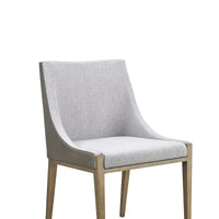 Aarya Grey & Brass Dining Chair