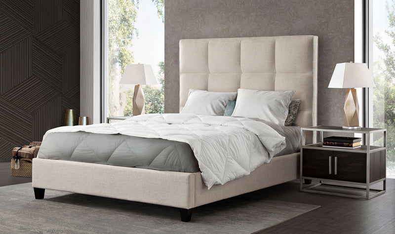 Melina Sand Fabric Bed - Luxury Living Collection