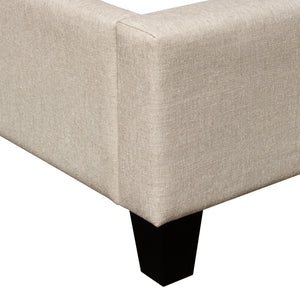 Melina Sand Fabric Bed - Luxury Living Collection