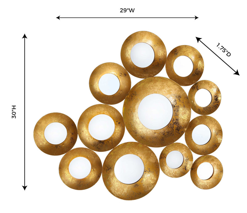 Dinah Gold Mirror - Luxury Living Collection