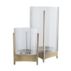 Danica Tall Antique Brass Hurricane