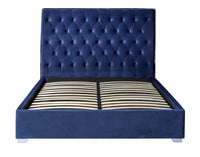 Marleigh Blue Microsuede Bed