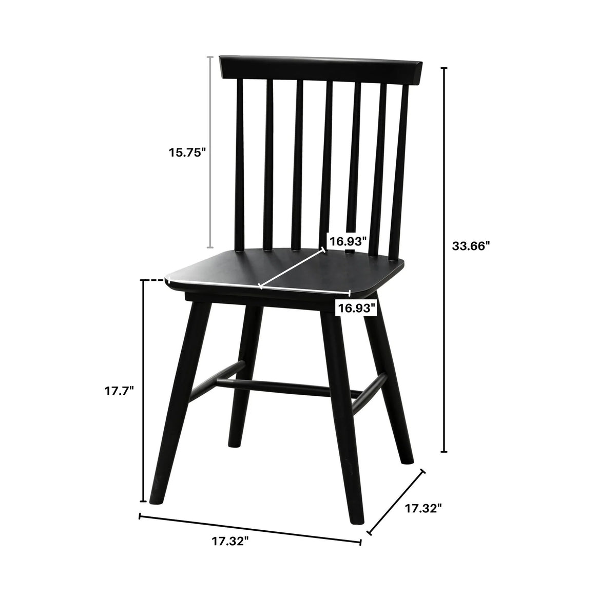 Arvada Black Dining Chair