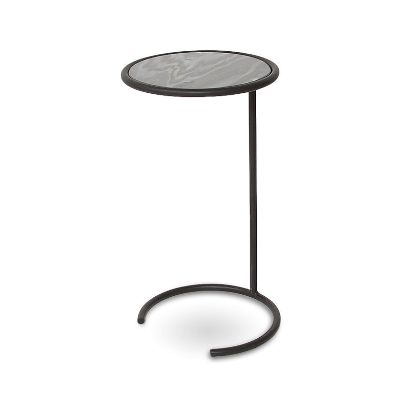 Imola Black Marble Accent Table