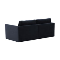 Valentina Navy Velvet Modular Loveseat - Luxury Living Collection