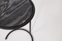 Imola Black Marble Accent Table