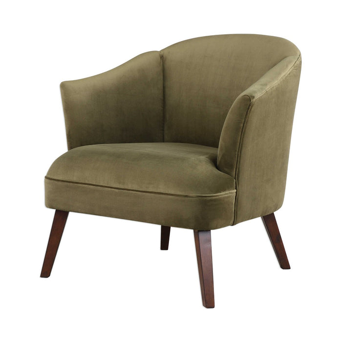 Ember Green Velvet Accent Chair