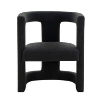 Eulalie Black Boucle Chair - Luxury Living Collection