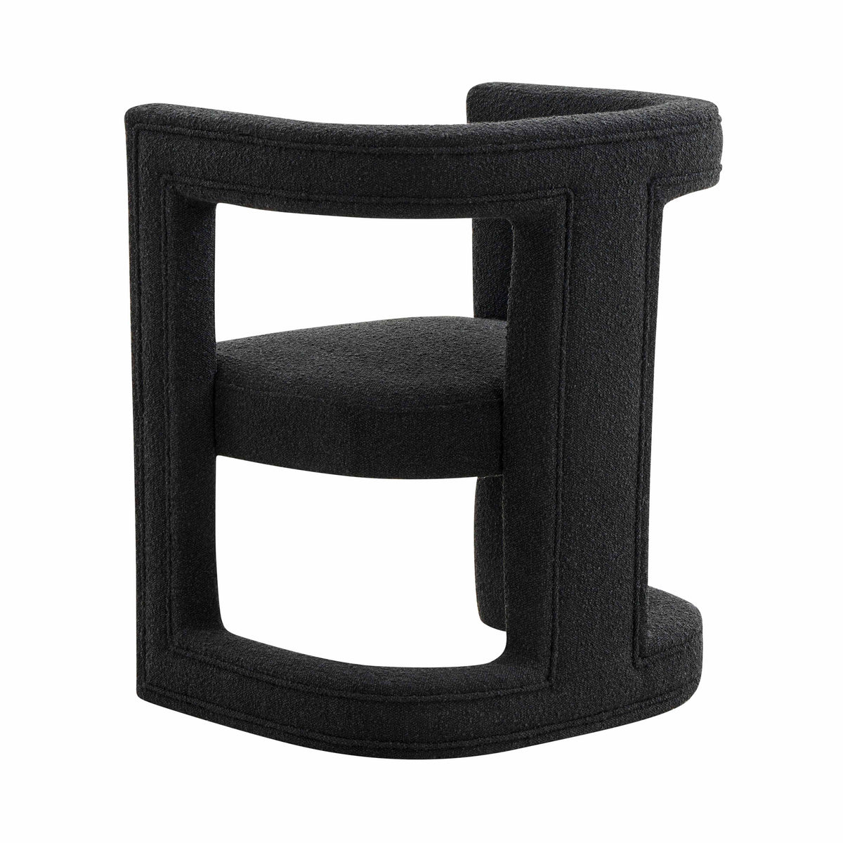 Eulalie Black Boucle Chair - Luxury Living Collection
