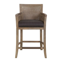 Ennis Dark Grey & Antique Bronze Counter Chair