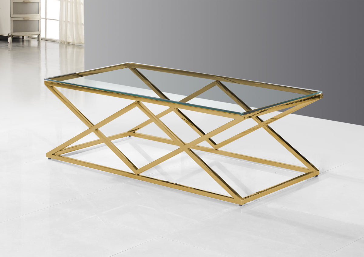 Patricia Gold Base Coffee Table