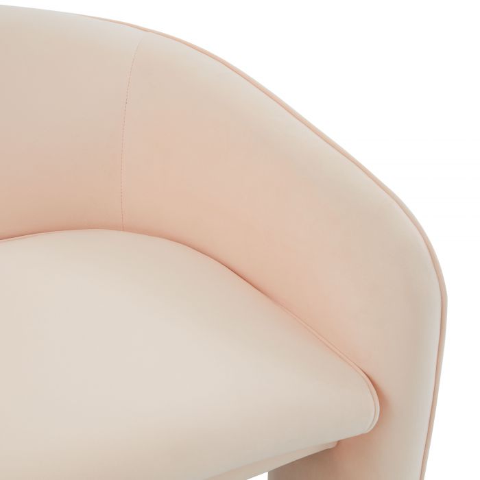 Gattara Peche Velvet Accent Chair - Luxury Living Collection