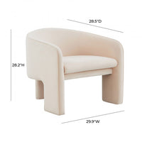 Gattara Peche Velvet Accent Chair - Luxury Living Collection
