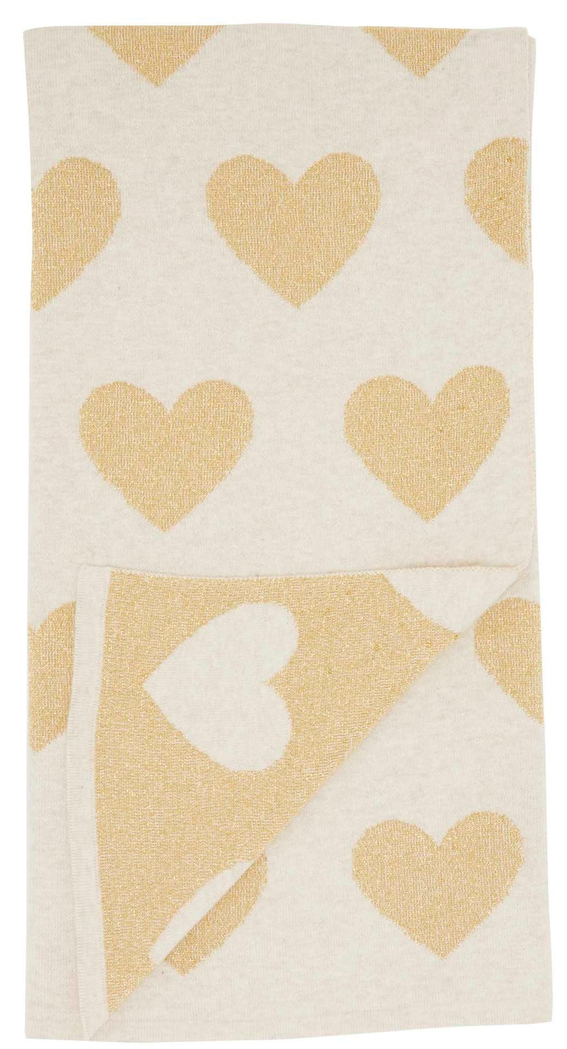 Ellerie 30" x 40" Gold Throw Blanket - Elegance Collection