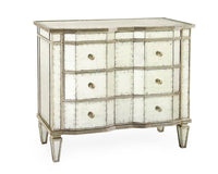Keturah Three-Drawer Chest with Silver-Leaf Molding - Luxury Living Collection