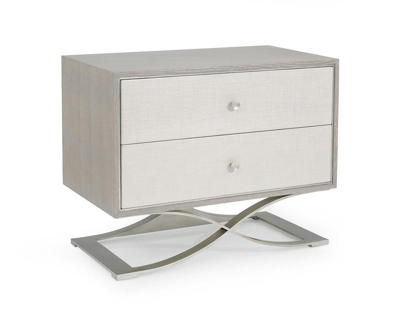 Enya Two-Drawer Nightstand - Luxury Living Collection