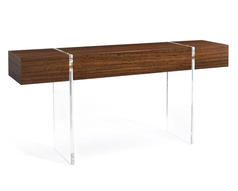Lotus Smoked Eucalyptus Console Table - Luxury Living Collection