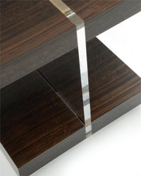 Lotus Smoked Eucalyptus Side Table - Luxury Living Collection