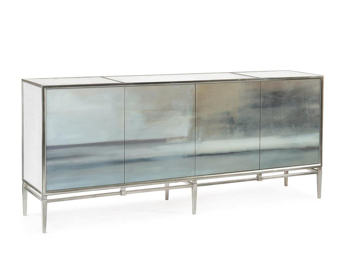 Lillia Slated Four-Door Credenza - Luxury Living Collection