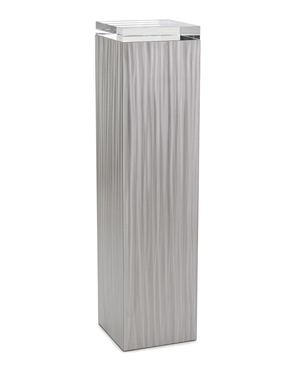 Lyanna Brushed Stainless Steel Pedestals - Luxury Living Collection