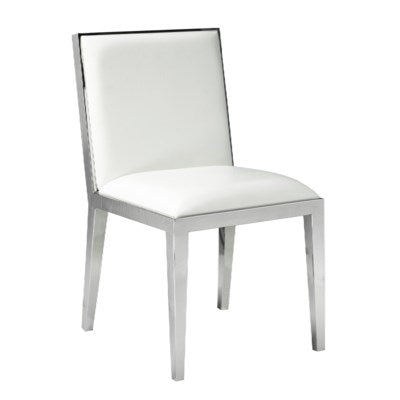 Cupio White Leatherette Dining Chair