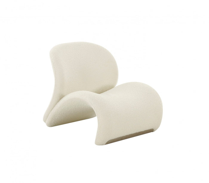 Rondo Modern White Accent Chair