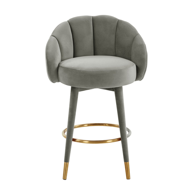 Morant Grey Swivel Counter Stool - Luxury Living Collection