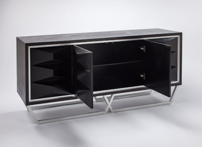 Sophia Cabinet With Silver Accents