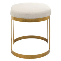 Paula Gold Leaf Accent Stool