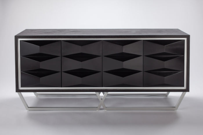 Sophia Cabinet With Silver Accents