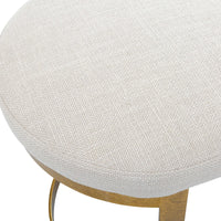 Paula Gold Leaf Accent Stool