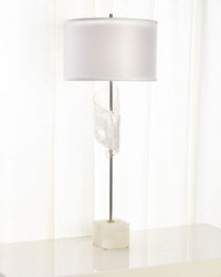 Lily Furls of White Buffet Lamp - Luxury Living Collection