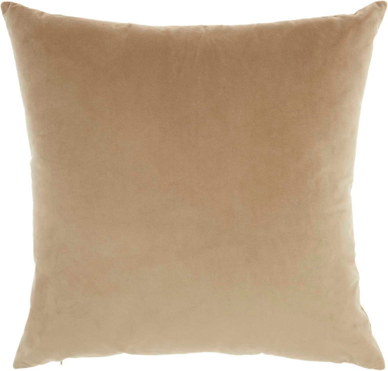 Fenne 18" x 18" Beige Throw Pillow - Elegance Collection