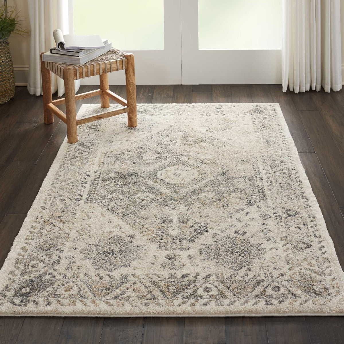 Lunetta Cream/Grey Rug - Elegance Collection