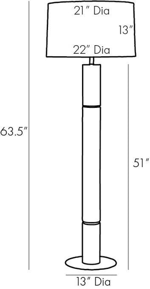 Zayla Cream Floor Lamp