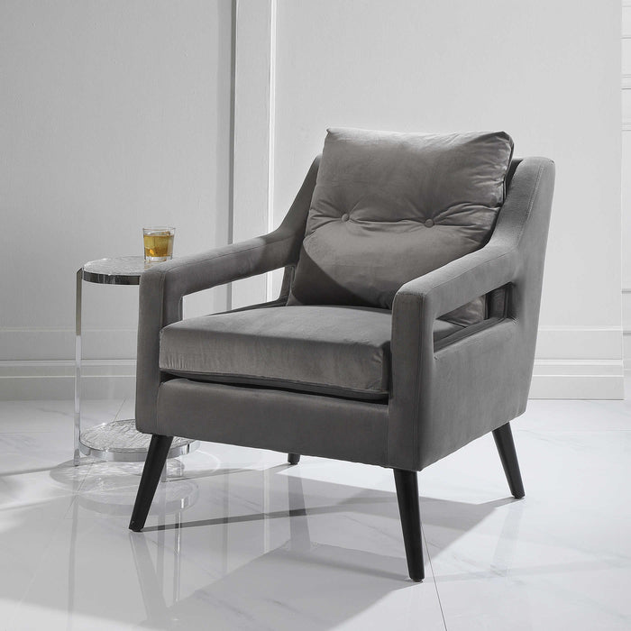 Frederick Smoke Grey Armchair