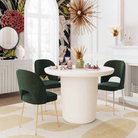 Giada Forest Green Velvet Chair - Luxury Living Collection