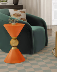 Fenna Orange Side Table - Luxury Living Collection