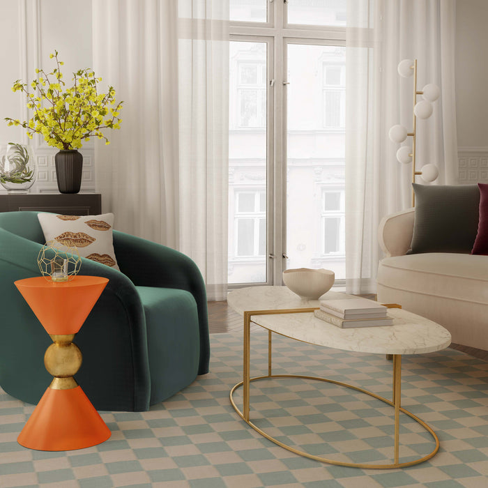 Fenna Orange Side Table - Luxury Living Collection