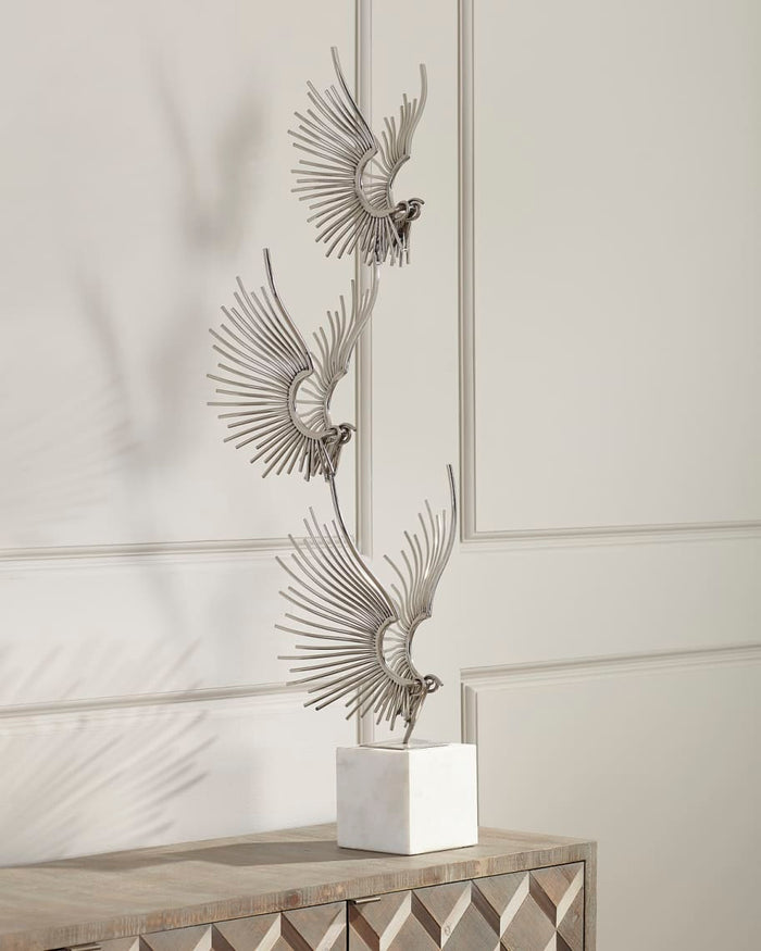 Feodora Sculpted Birds in Flight - Luxury Living Collection