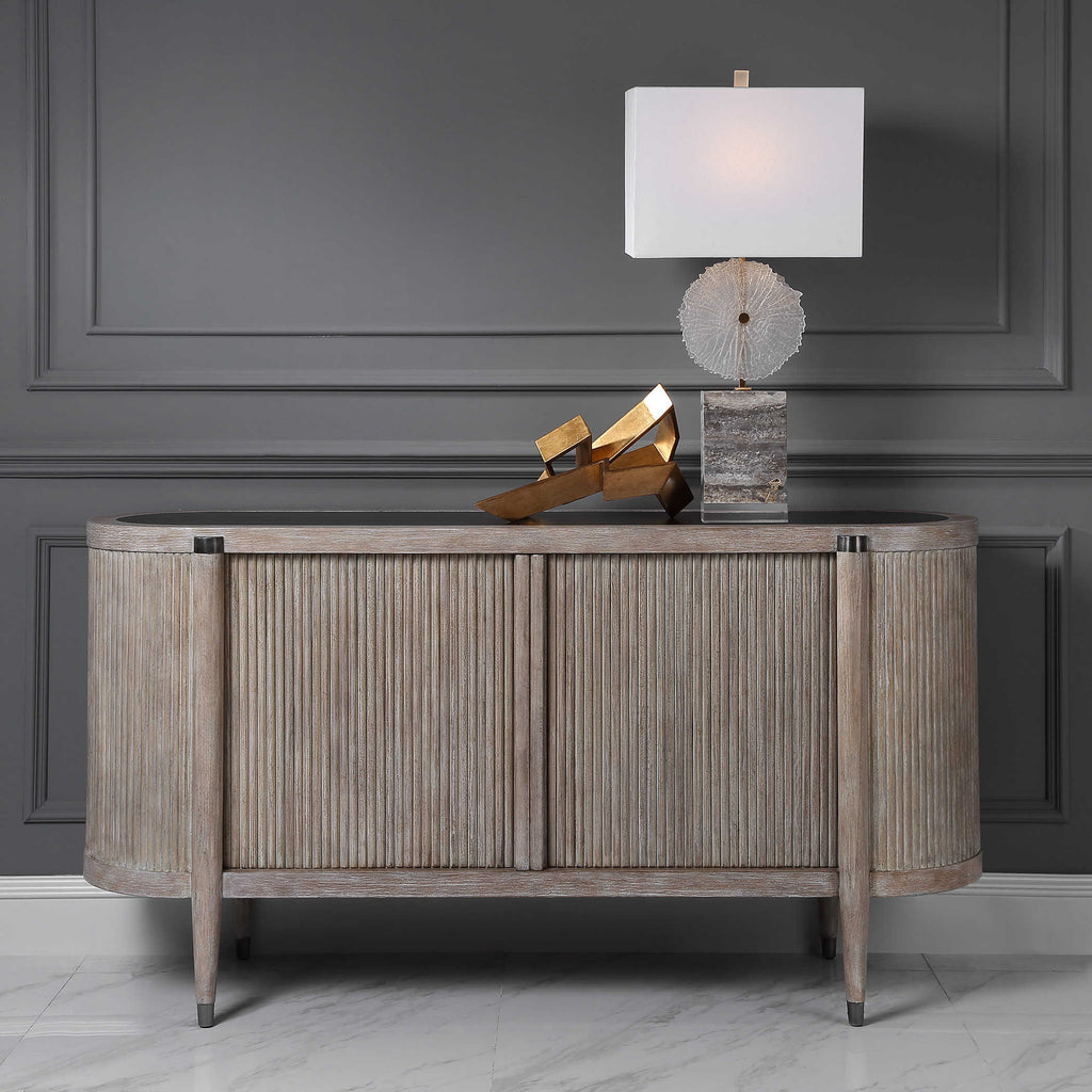 Foziya White Oak Cabinet