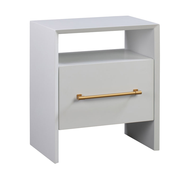 Fiorella White Nightstand - Luxury Living Collection