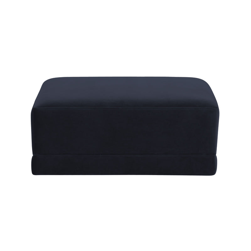 Valentina Navy Velvet Modular Ottoman - Luxury Living Collection