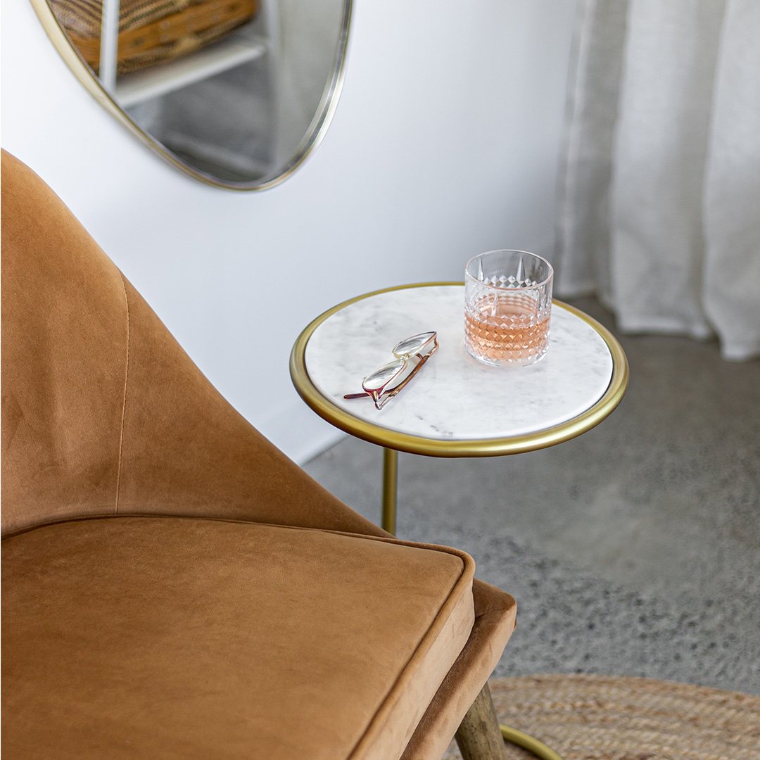 Imola Gold Accent Table