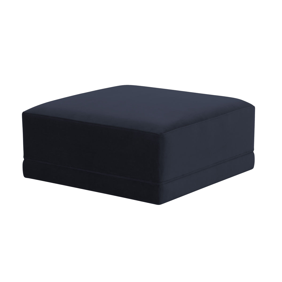 Valentina Navy Velvet Modular Ottoman - Luxury Living Collection