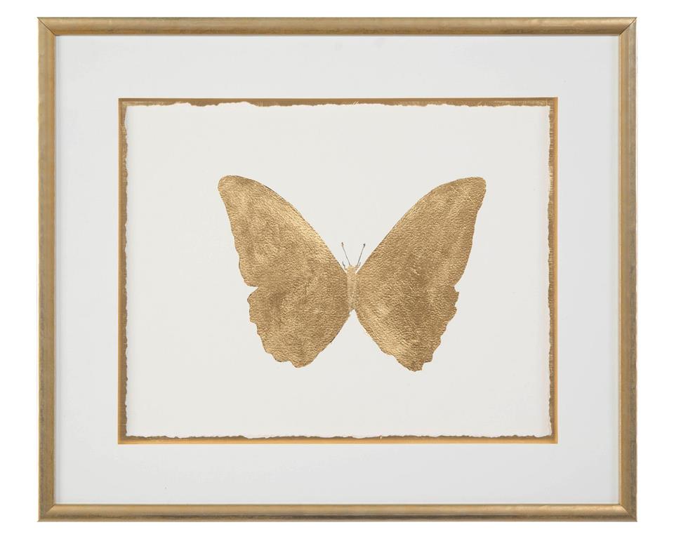 Takara Gold Shimmering Butterfly Wall Decor - Luxury Living Collection