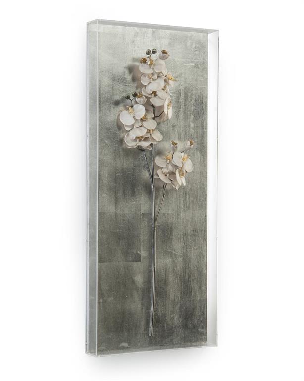 Dionne Silver Orchid Shadow Box - Luxury Living Collection