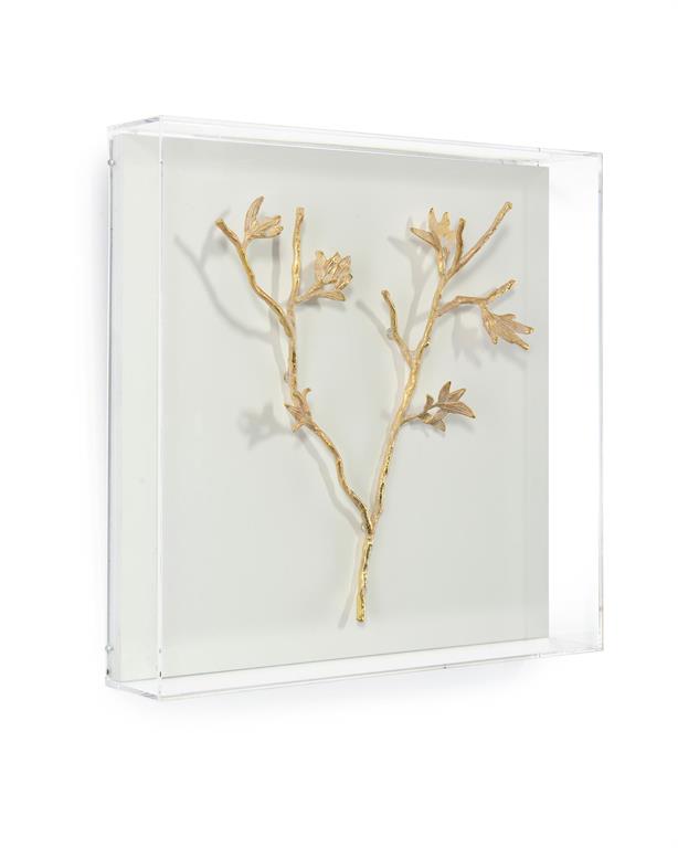 Zhuri Gold Branches Shadow Box - Luxury Living Collection