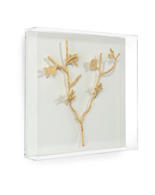 Zhuri Gold Branches Shadow Box - Luxury Living Collection